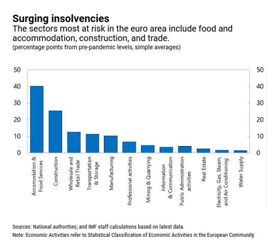 Crecimiento de las insolvencias 