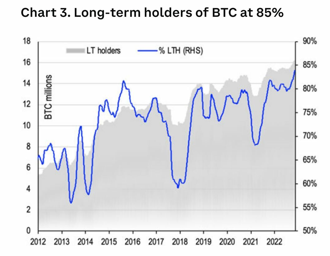 Bitcoin tenencia de los grandes inversores