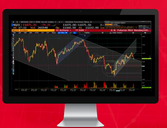 Análisis  en tiempo real con terminal Bloomberg